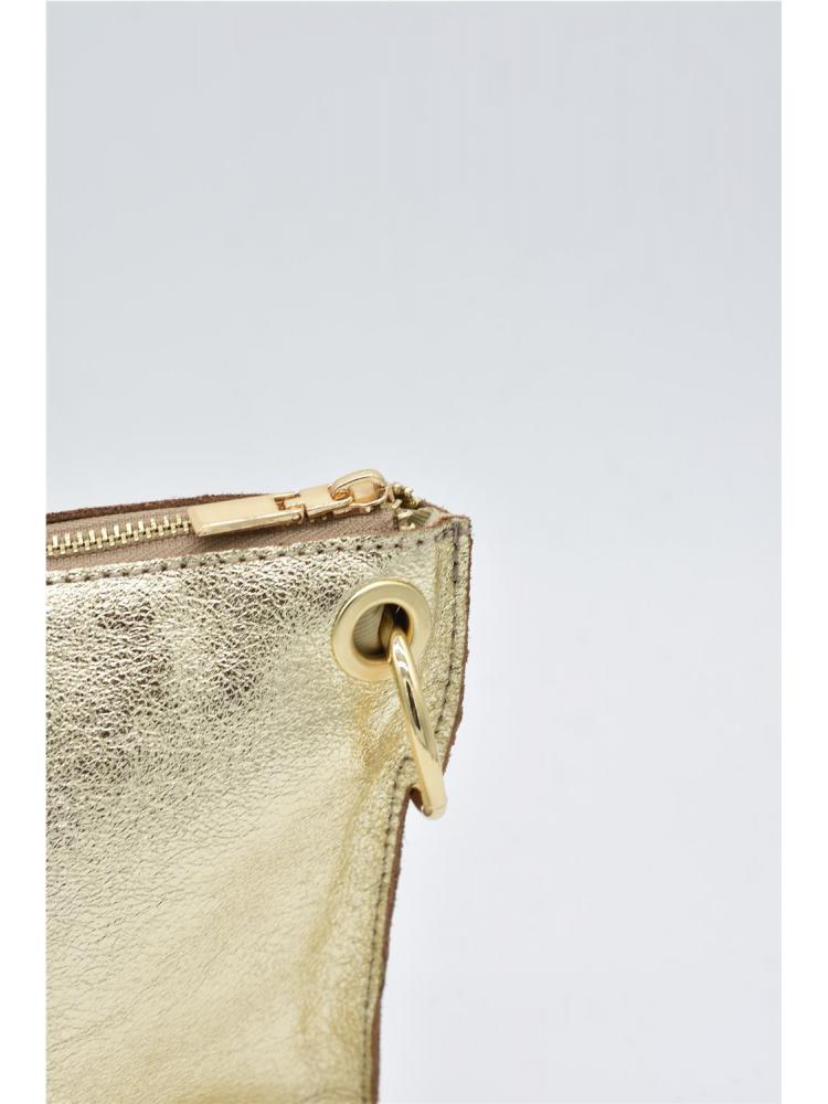 BOLSO PIEL AROS DORADO 2