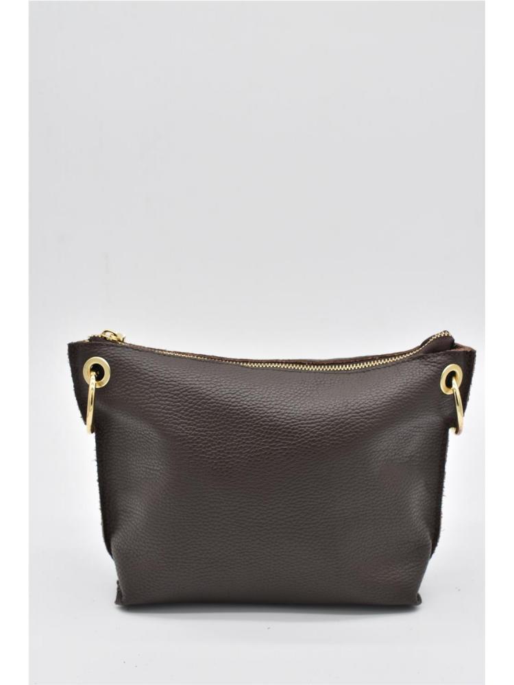 BOLSO PIEL AROS BEIGE