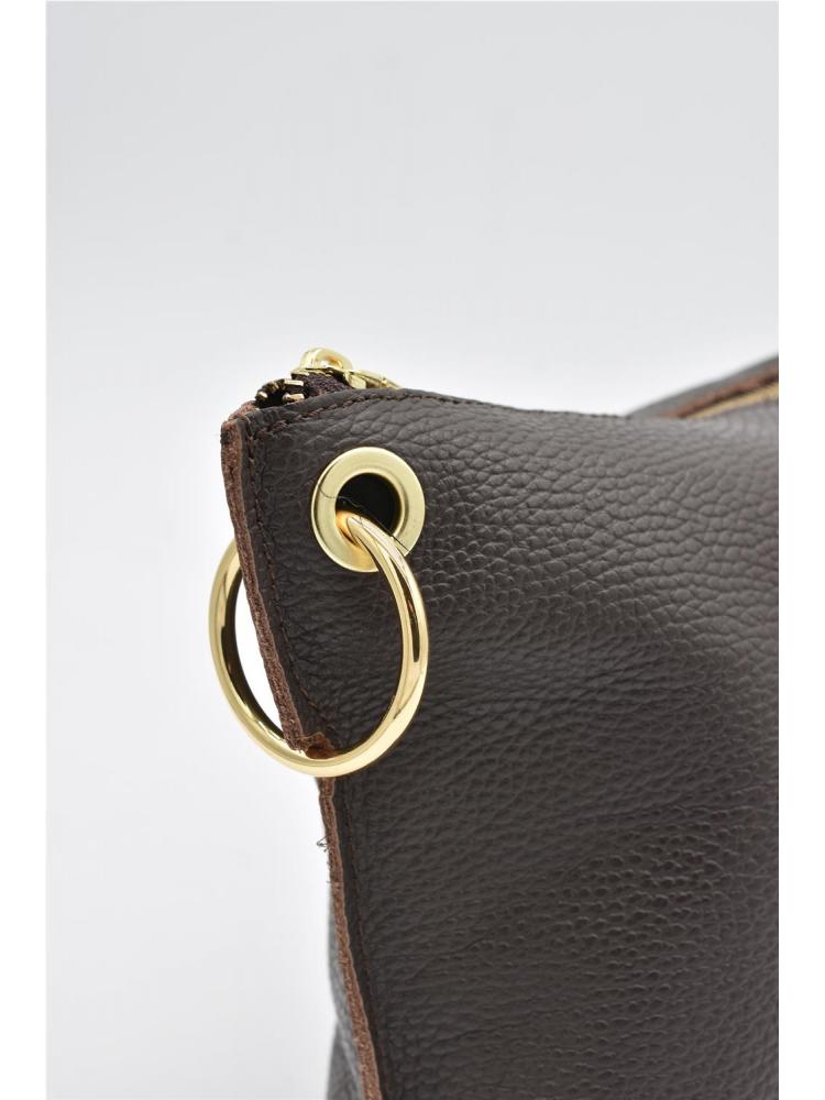 BOLSO PIEL AROS BEIGE 2