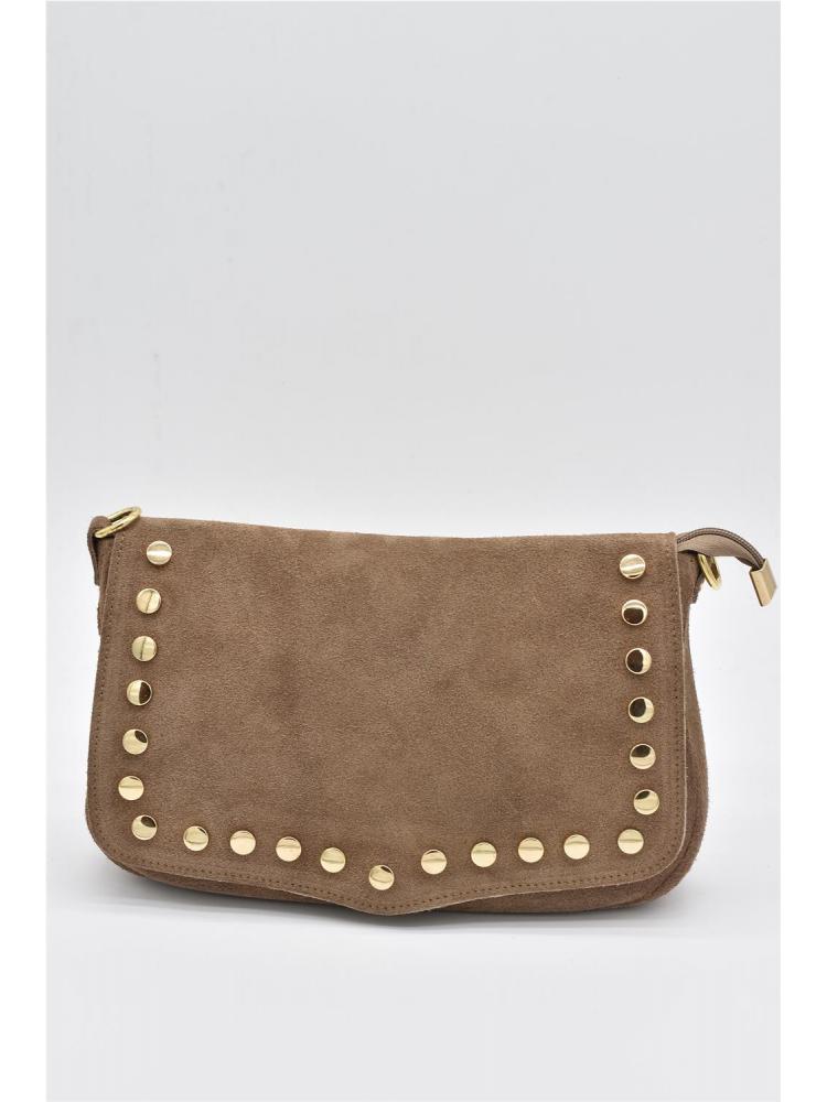 BOLSO PIEL SERRAJE TACHAS...