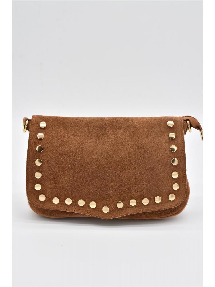 BOLSO PIEL SERRAJE TACHAS...