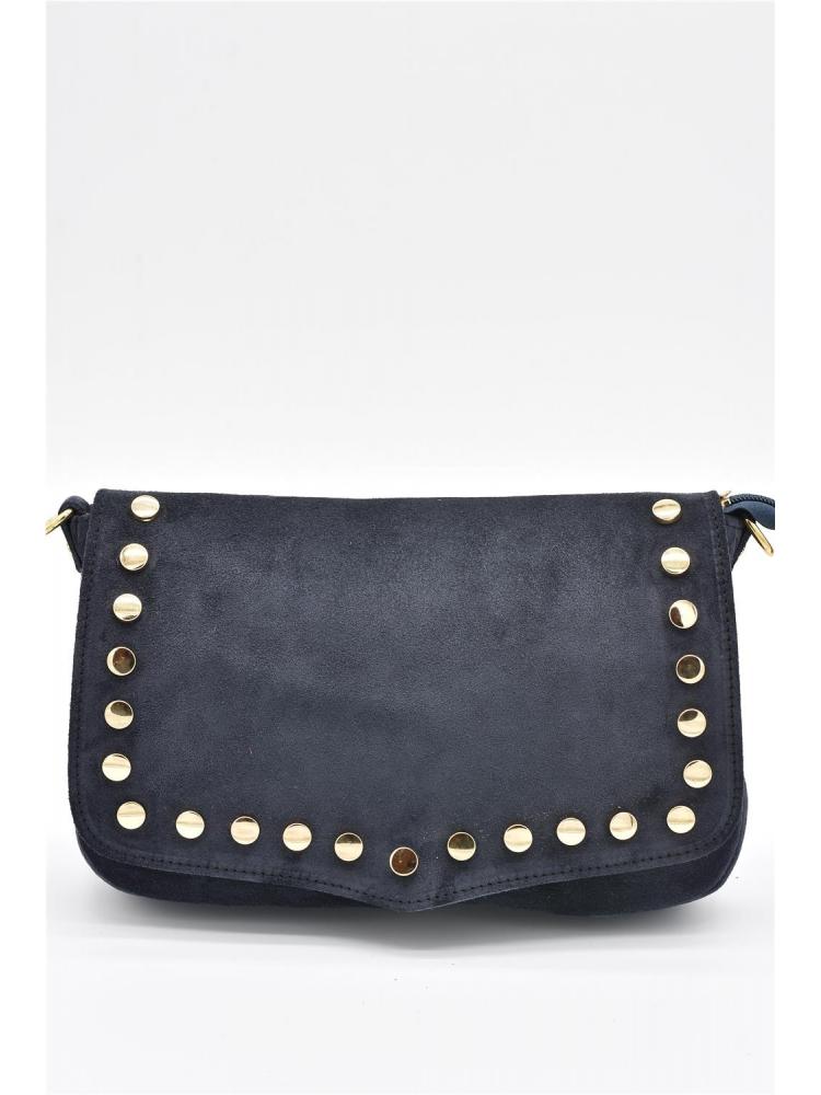 BOLSO PIEL SERRAJE TACHAS...