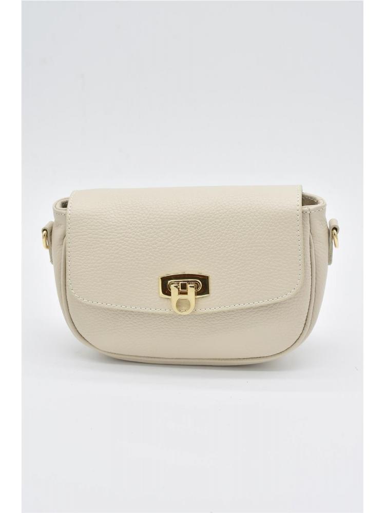 BOLSO PIEL NARA CREMA
