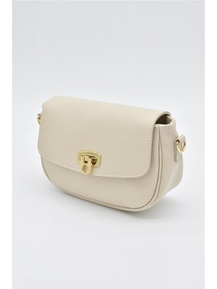 BOLSO PIEL NARA CREMA 2