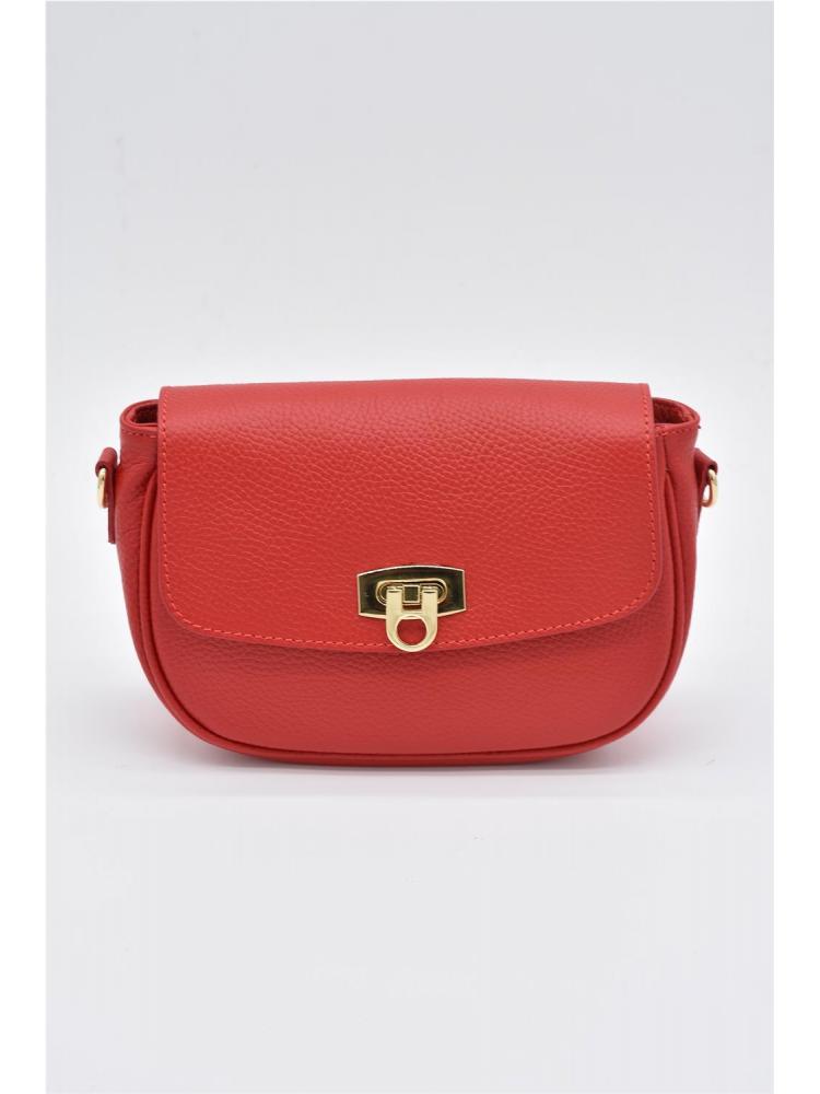 BOLSO PIEL NARA ROJOO
