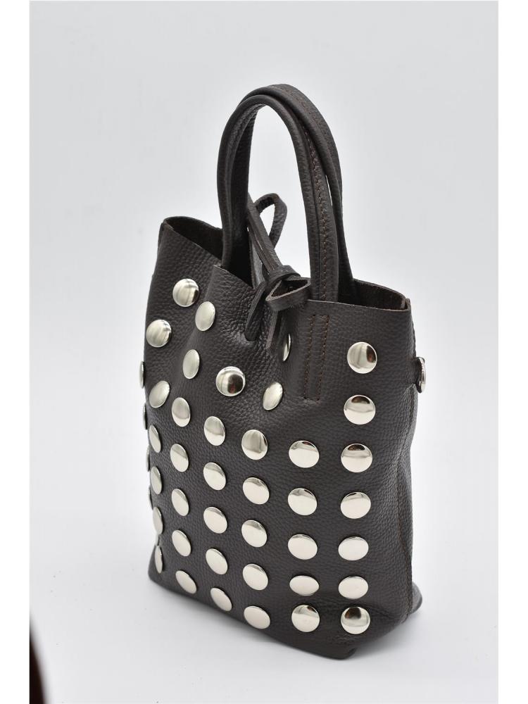 BOLSO PIEN TACHAS BEIGE