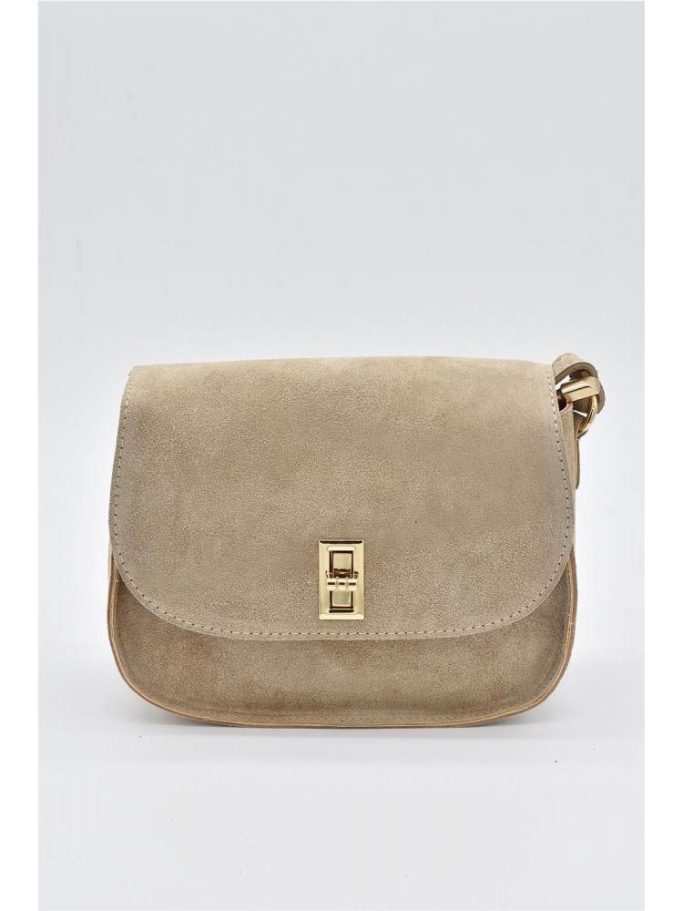 BOLSO PIEL SERRAJE BEIGE
