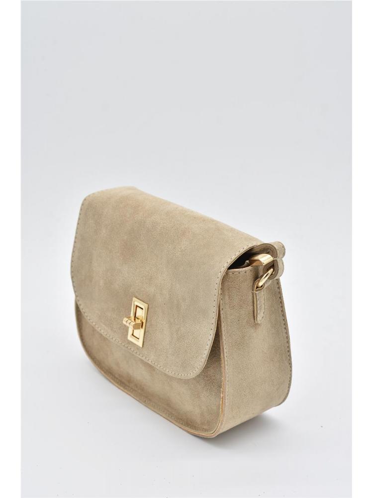 BOLSO PIEL SERRAJE BEIGE 2