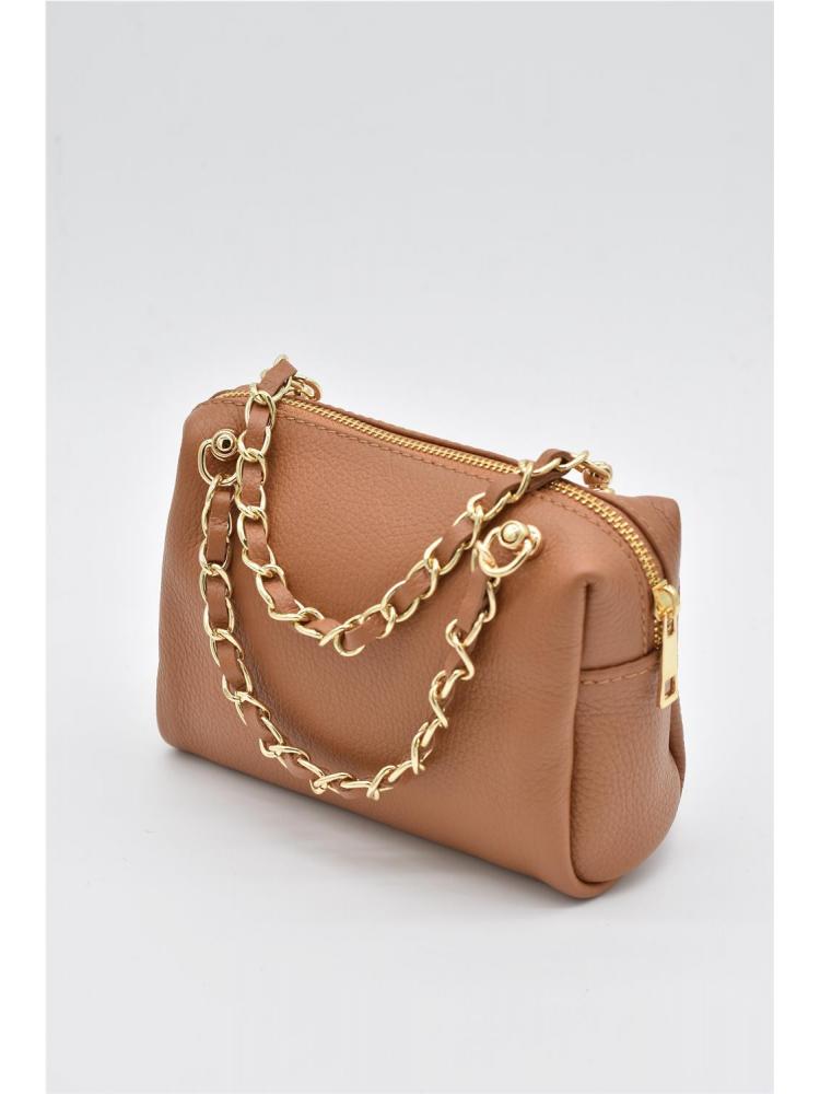 BOLSO PIEL CADENA CAMEL2