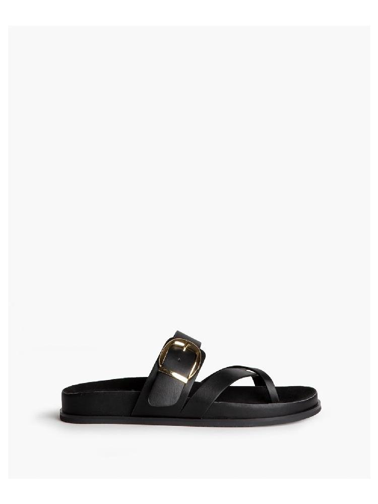 SANDALIA CORINA TIRAS NEGRO