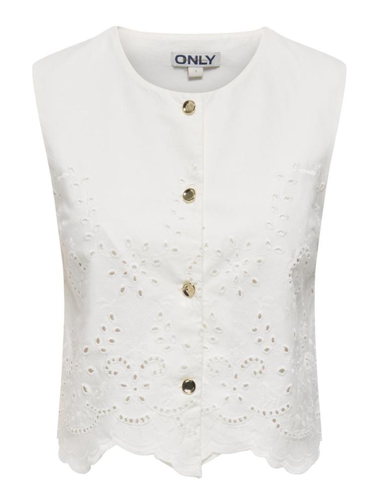 CHALECO ONLY REYA BLANCO 2