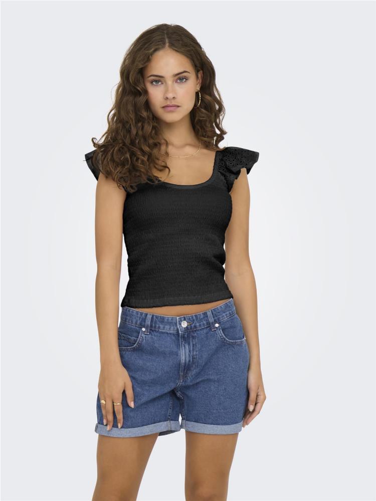 CAMISETA ONLY MACY NEGRO