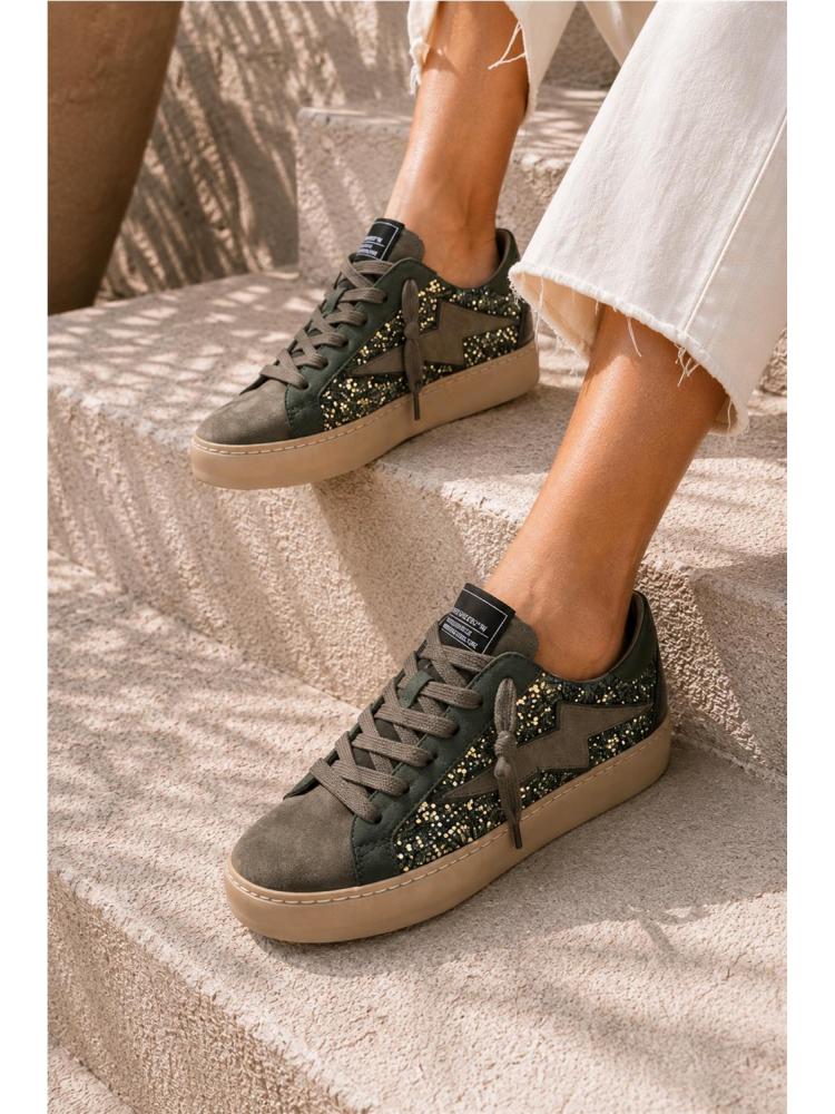 DEPORTIVA CORINA GLITTER VERDE