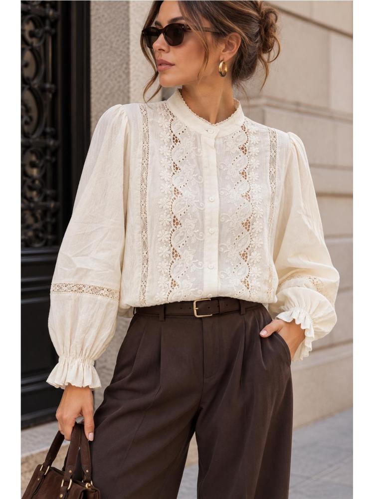 CAMISA ROMÁNTICA BEIGE