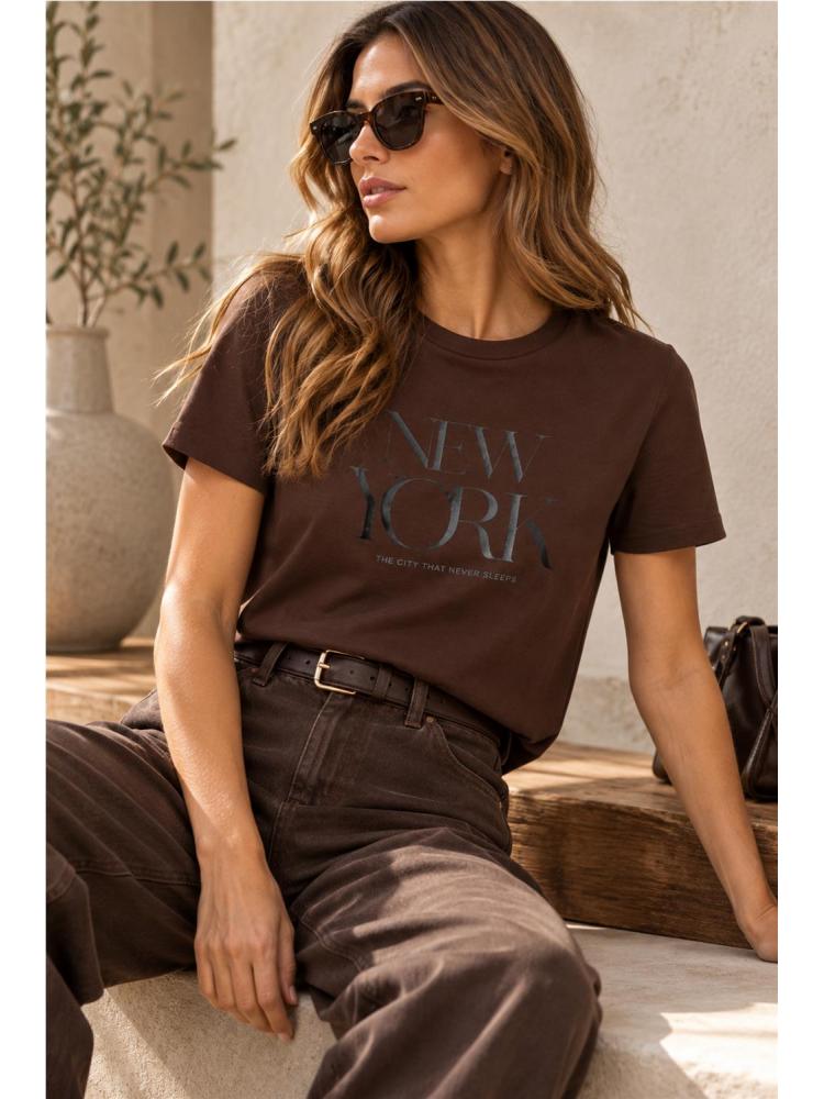 CAMISETA TIFFOSI FEEL MARRON