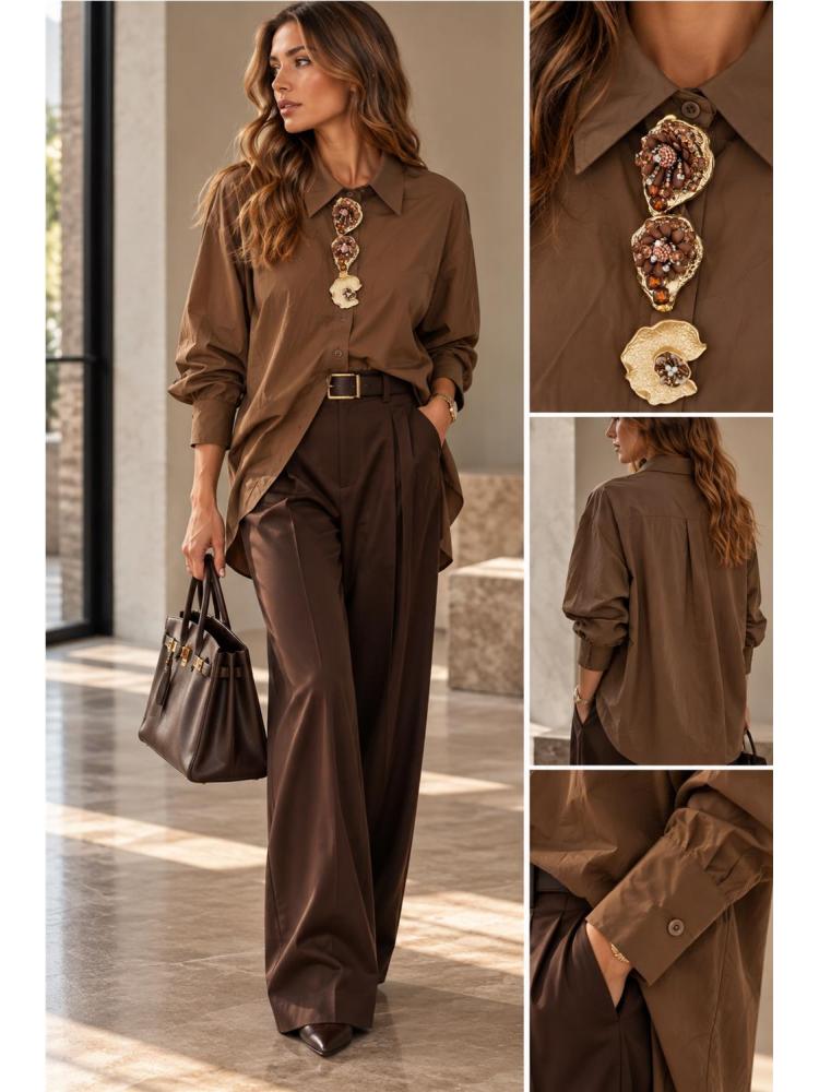 CAMISA JOYA MARRON 2