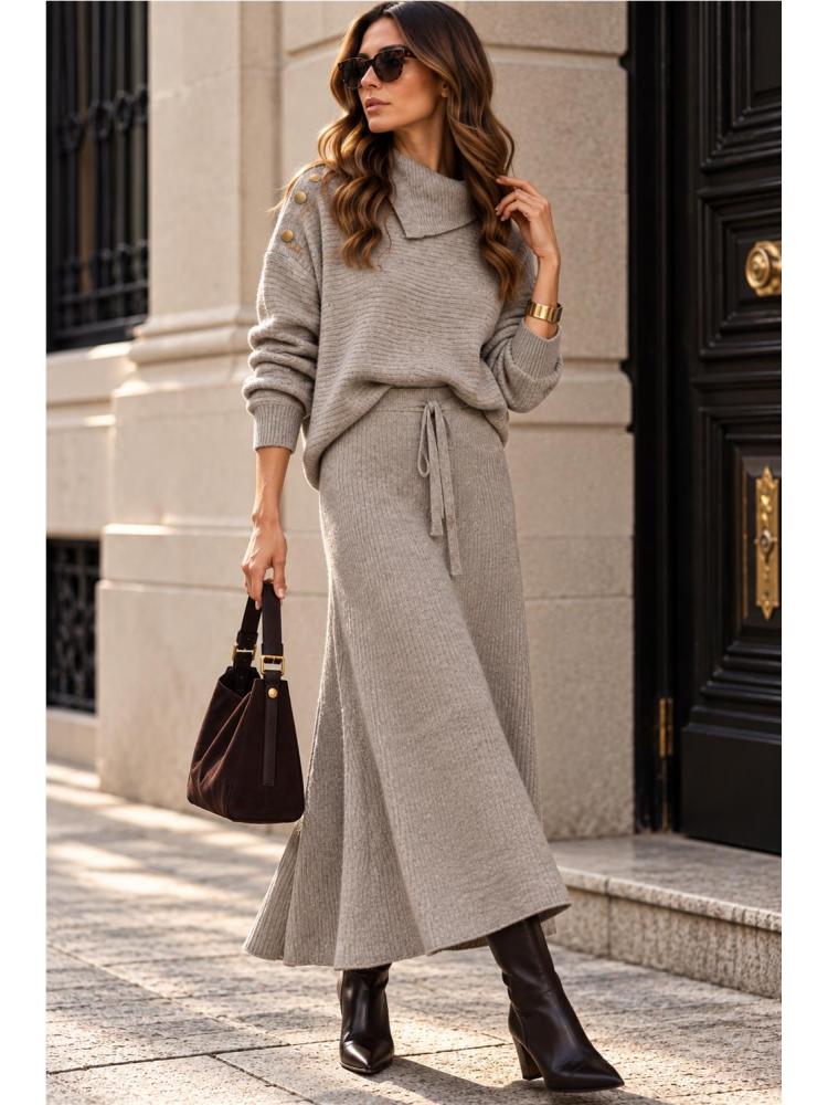 FALDA TIFFOSI MANHATTAN GRIS 2