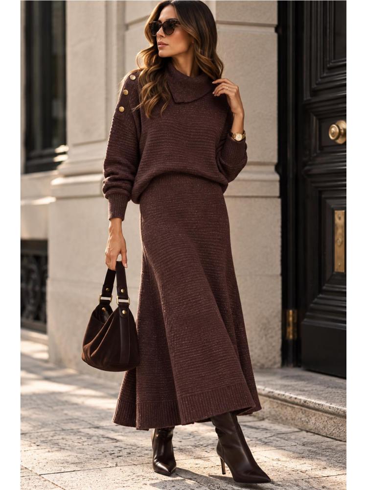 FALDA TIFFOSI MANHATTAN MARRON