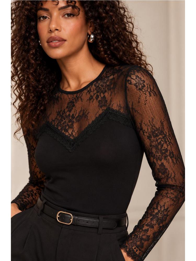 CAMISETA ENCAJE MORGAN DE TOI 2