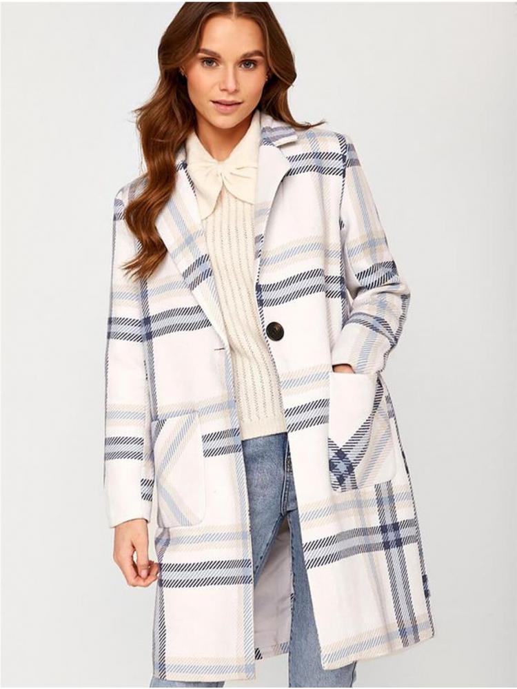 ABRIGO ONLY ANNALINA CHECK WOO 2