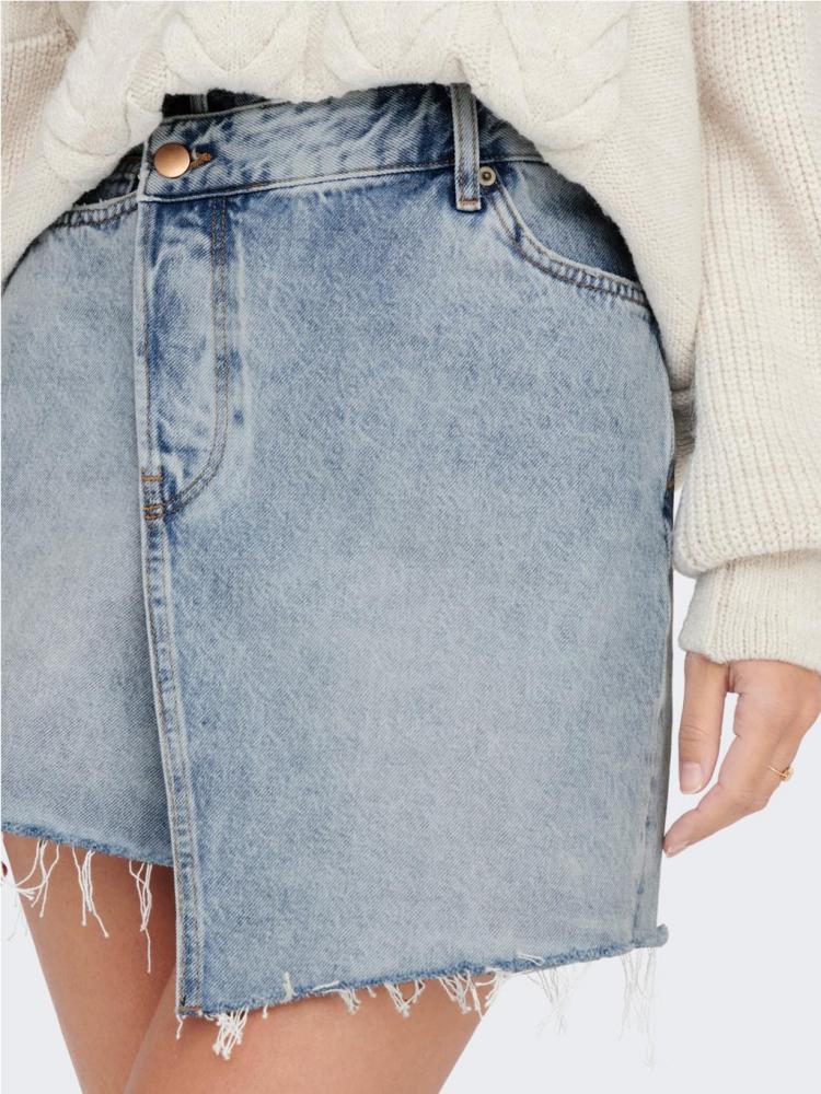 FALDA ONLY KAT AZUL CLARO