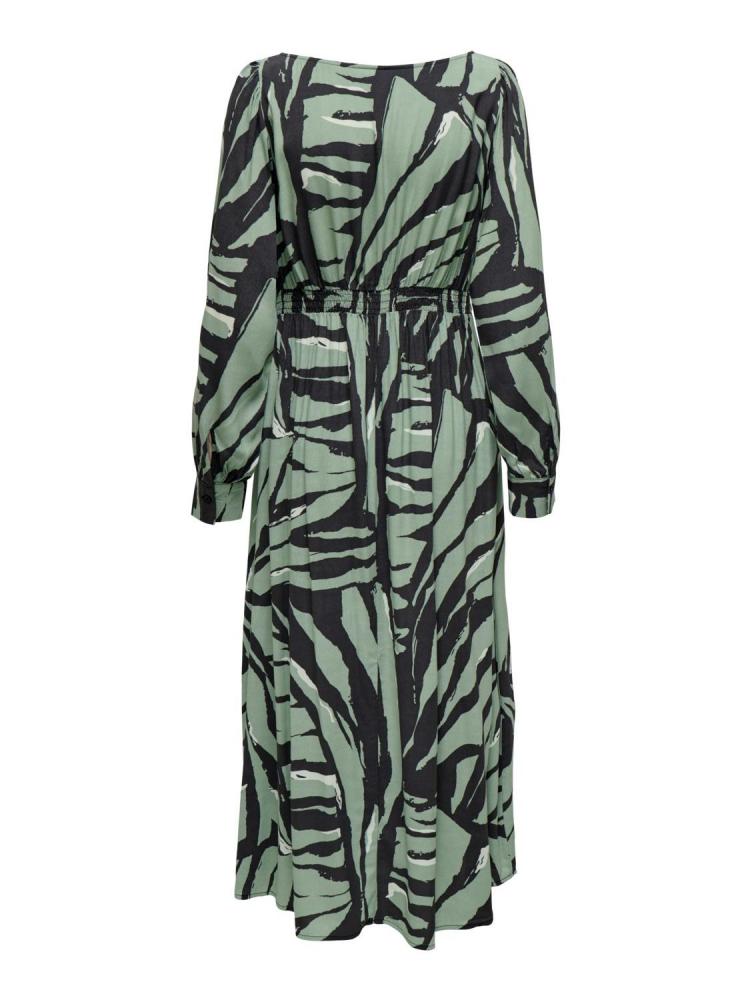 VESTIDO ONLY GIN KAKI 2