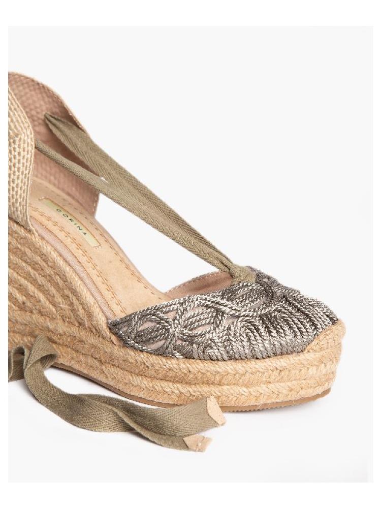 CUÑA CORINA METALIZADO GRIS 2