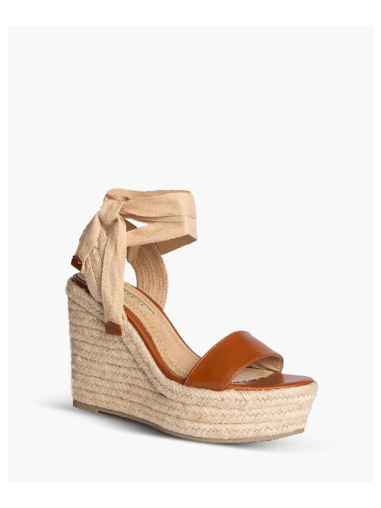 SANDALIA CUÑA CORINA CAMEL 2