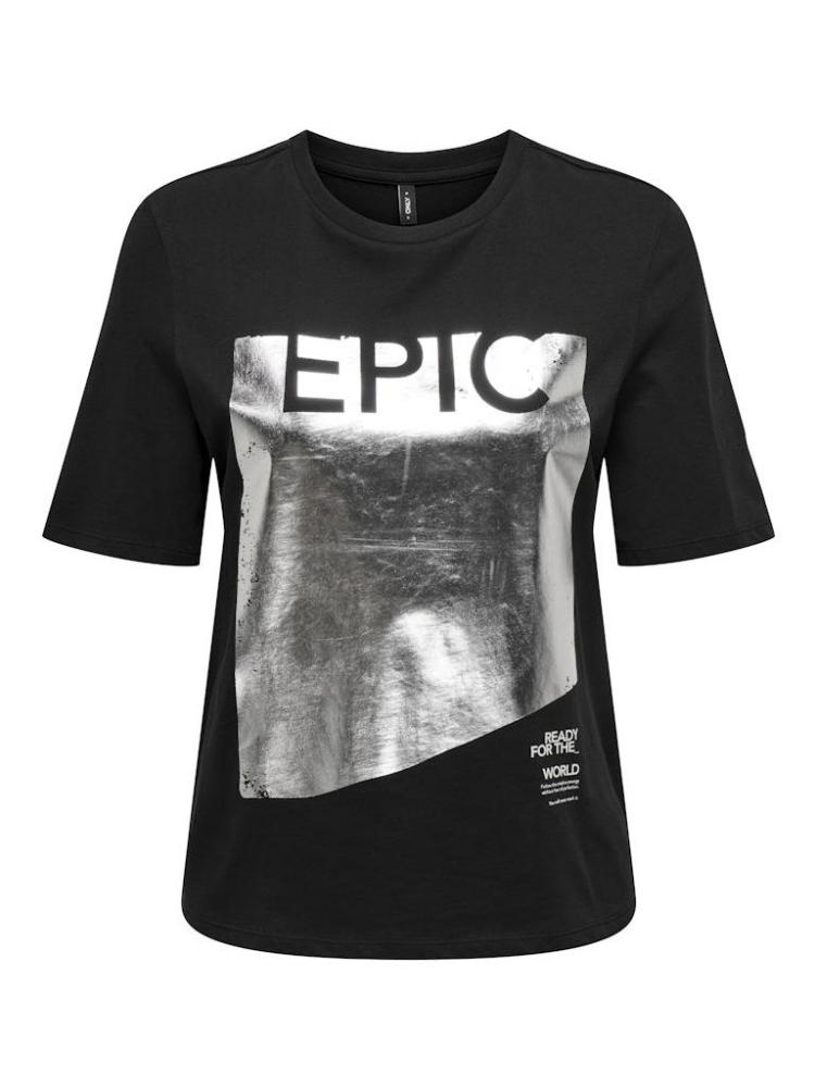 CAMISETA ONLY FIOLA NEGRO