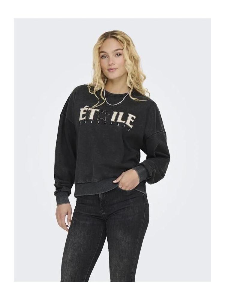 SUDADERA ONLY PENELOPE GRIS