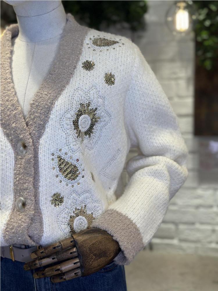 CHAQUETA PUNTO LENTEJUELAS 2